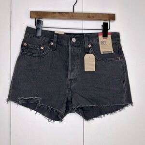 Levi's Charcoal Jean Shorts